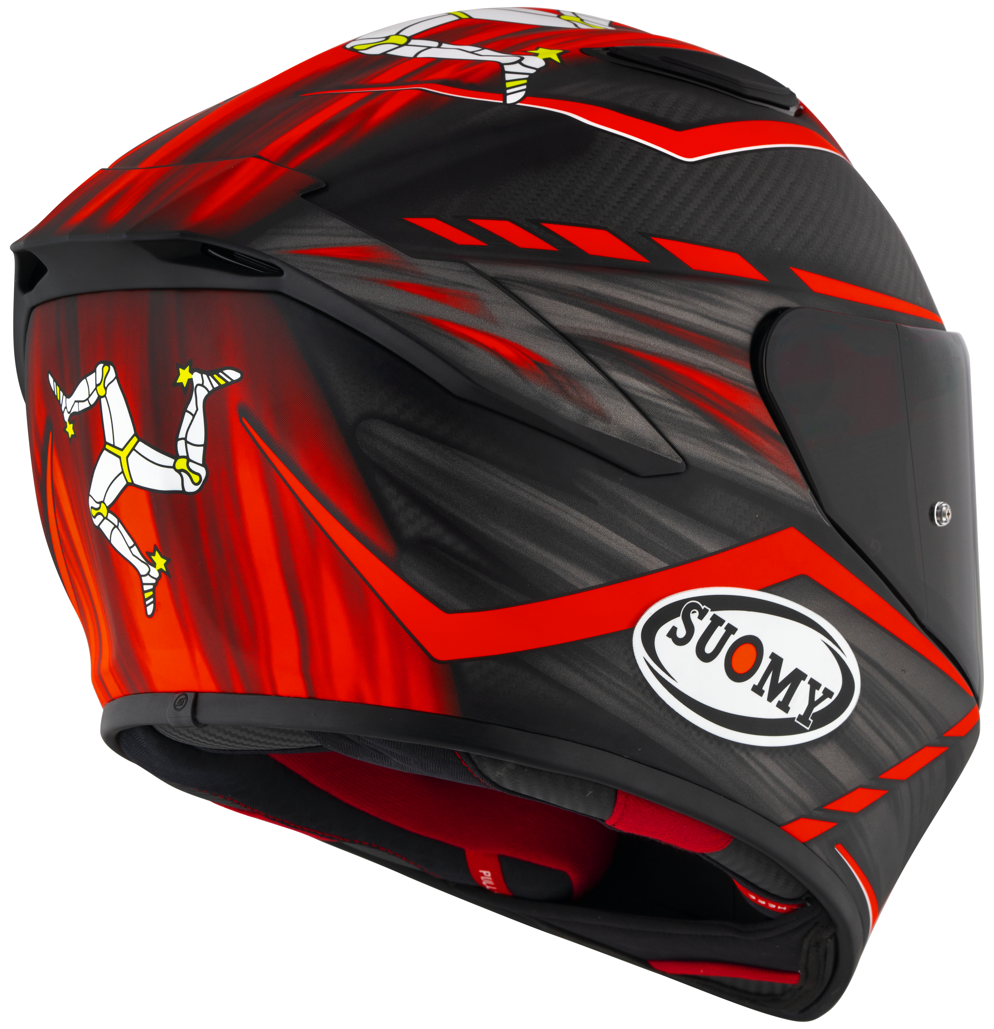 Casque Suomy TX-Pro Carbon Johnson Replica Rouge Mat K6TX0010 