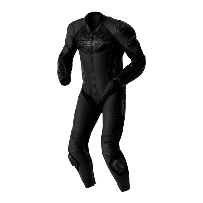 RST Tractech EVO D3O Combinaison intégrale Combinaison en cuir – Combinaison de course perforée | Homme | Noir | 103634 
