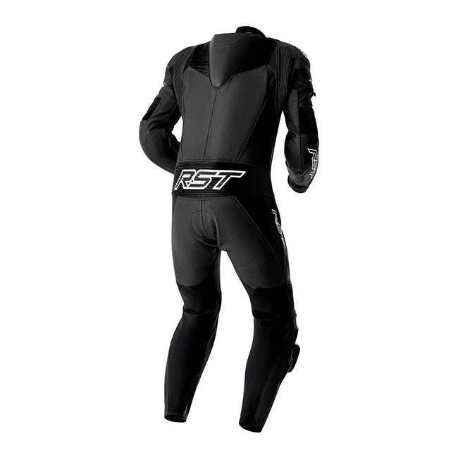 RST Tractech EVO D3O une-pièce Combinaison en cuir – Combinaison de course perforée | Homme | Noir/Blanc | 103634 