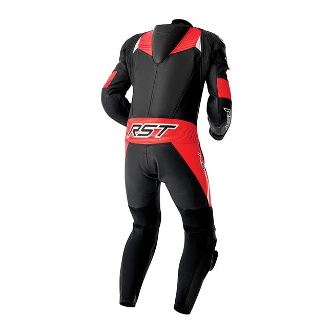 RST Tractech EVO D3O combinaison une pièce Combinaison en cuir – combinaison de course perforée | homme | noir/rouge | 103634 