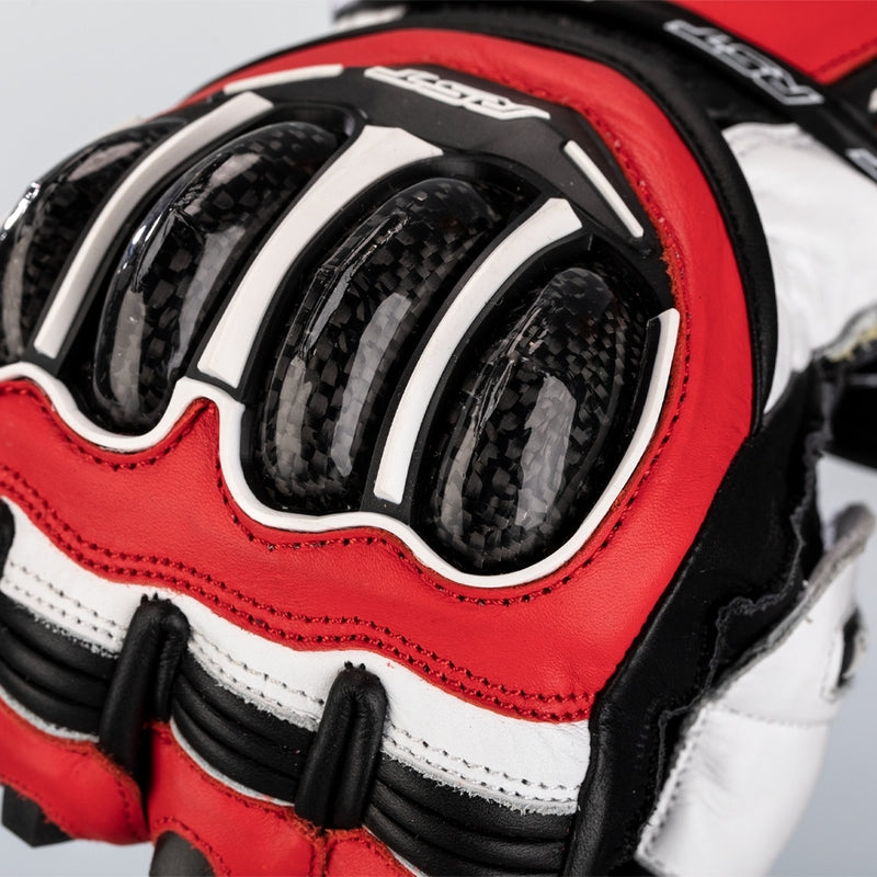 Gants en cuir moto RST Tractech Evo 4 | Homme | Rouge/Blanc/Noir | 102666 