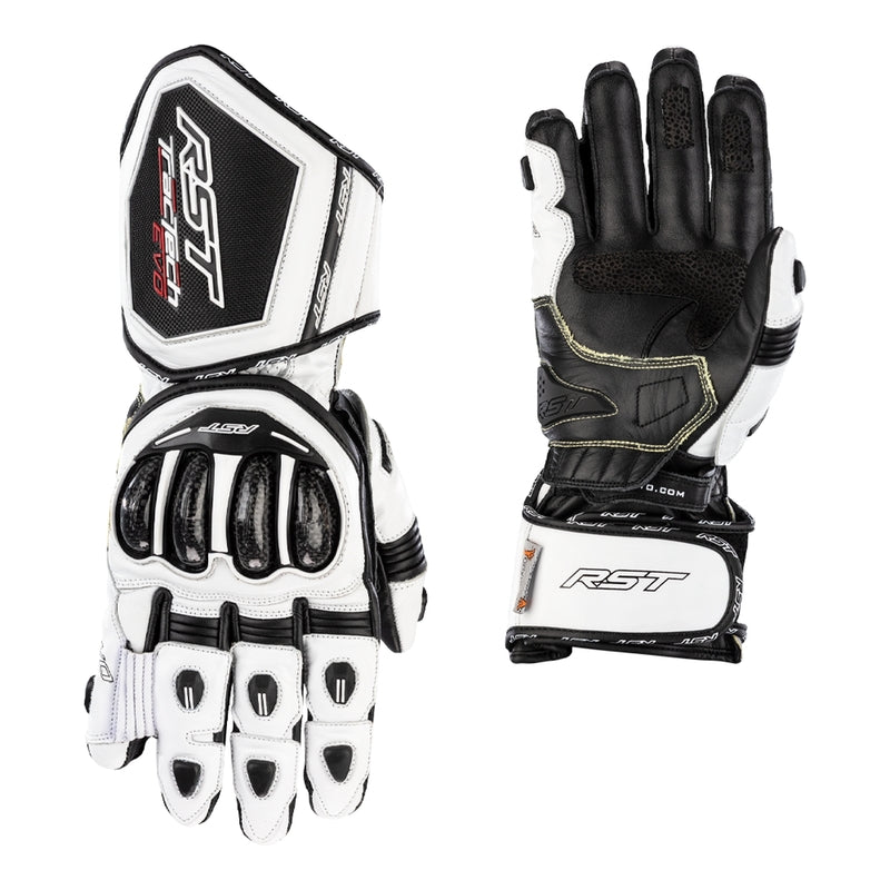 Gants en cuir moto RST Tractech Evo 4 | Femmes | Blanc | 103495 