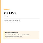 Akrapovic Endkappe BMW S1000RR (17-18) V-EC279 — Platzhalter, kein Herstellerfoto verfügbar
