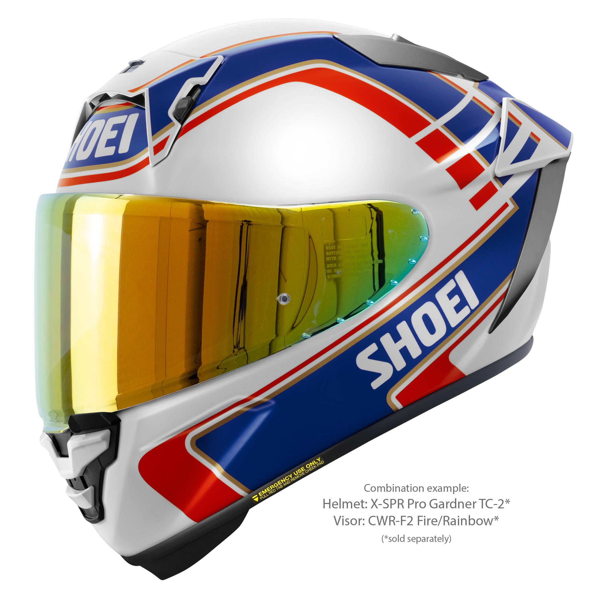 Casque Shoei X-SPR PRO Wayne Gardner Replica TC-2 
