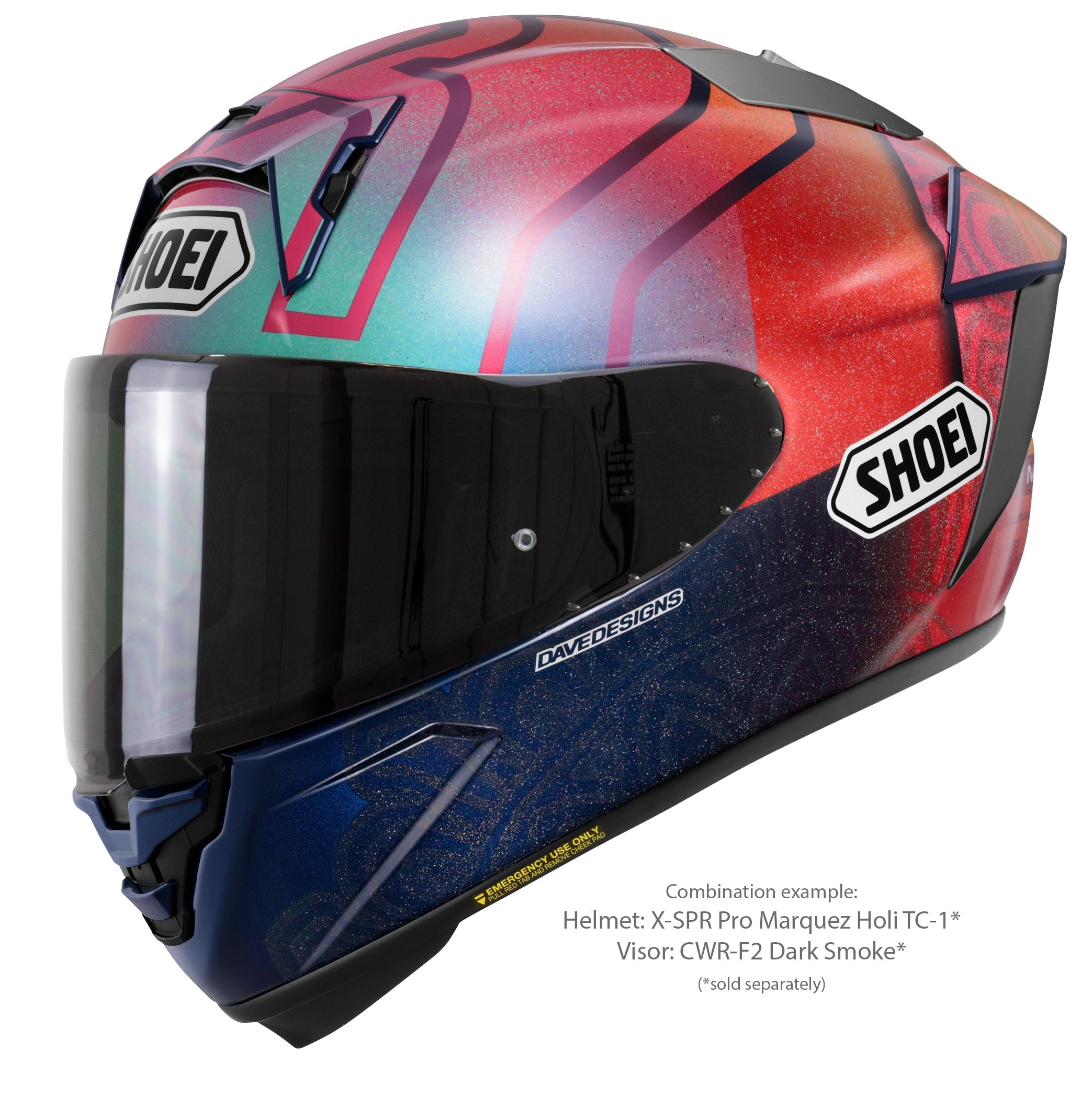 Visière Shoei X-SPR PRO (CWR-F2PN) fortement teintée 