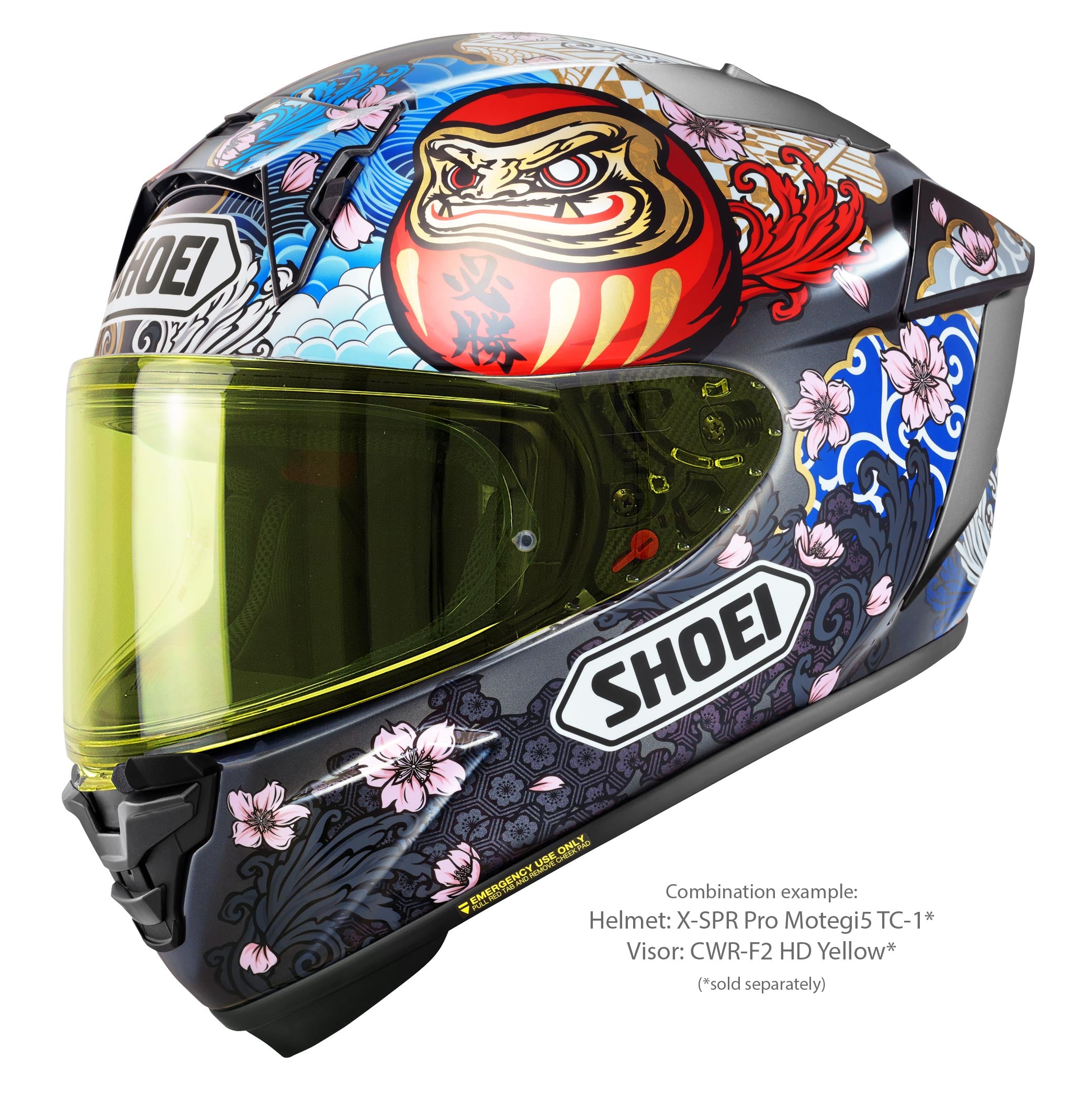 Casque Shoei X-SPR PRO Márquez Motegi5 TC-1 - Réplique de Marc Márquez Motegi 2024 
