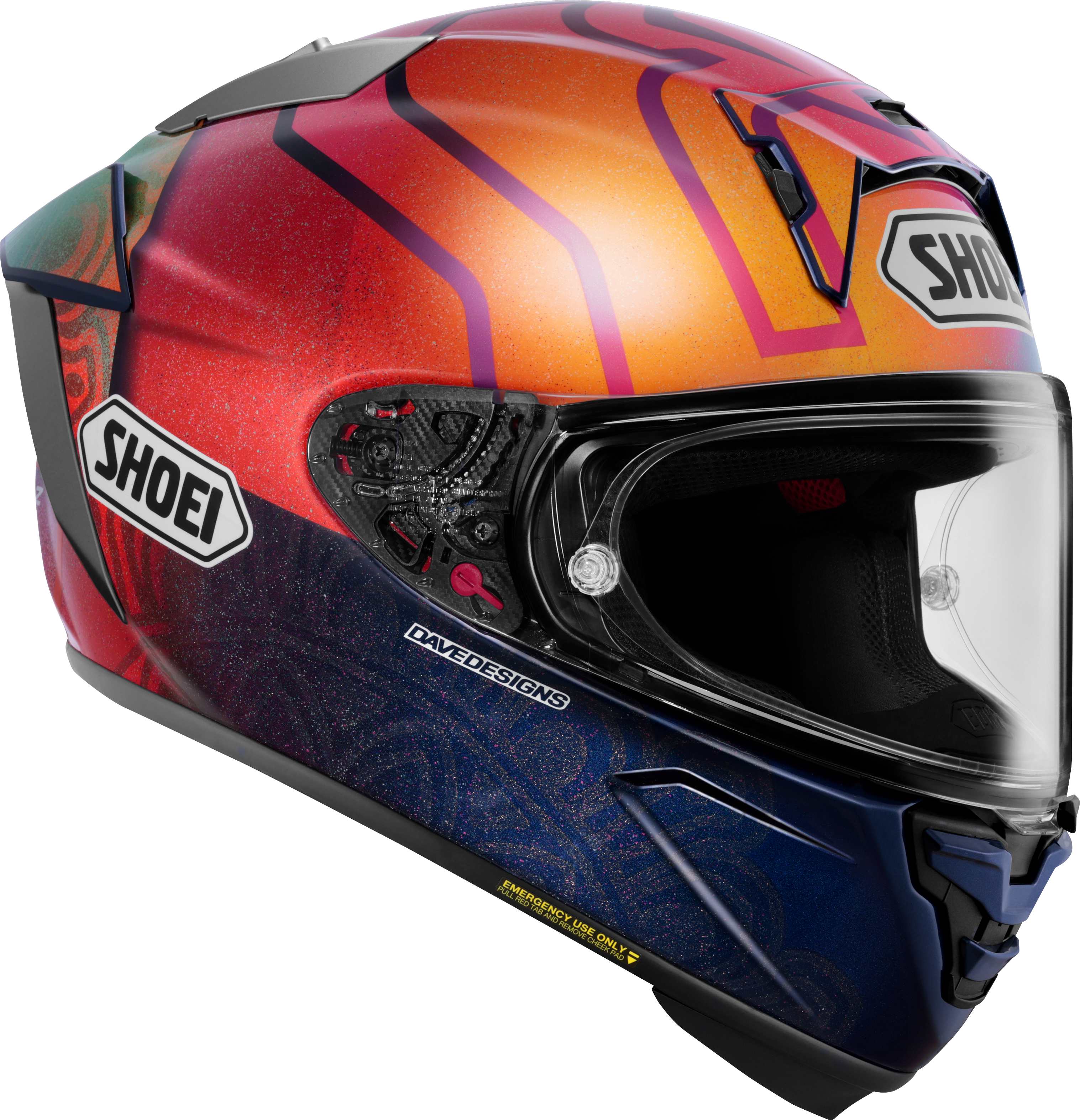 Casque Shoei X-SPR PRO Márquez Holi TC-1 Édition Limitée - Réplique Marc Márquez Inde 2023 