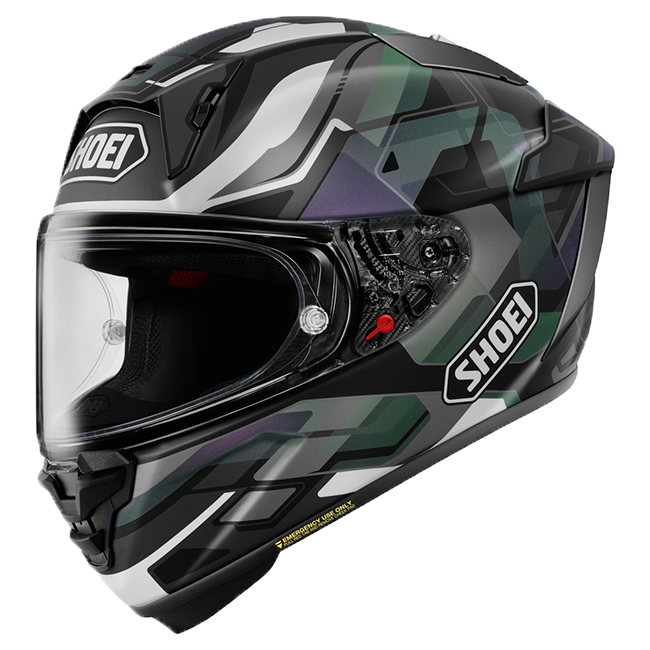 Casque Shoei X-SPR PRO Valion TC-5 Vert Foncé / Gris / Violet 