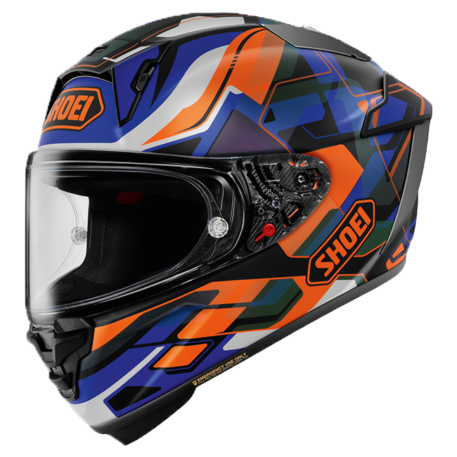 Casque Shoei X-SPR PRO Valion TC-8 Orange / Bleu 