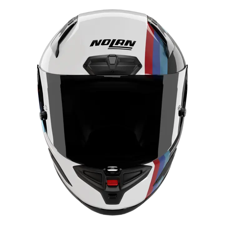 Casque Nolan X-804 RS Ultra Carbon Gemini Blanc/Bleu/Rouge 365 