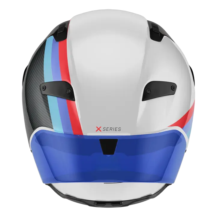 Casque Nolan X-804 RS Ultra Carbon Gemini Blanc/Bleu/Rouge 365 