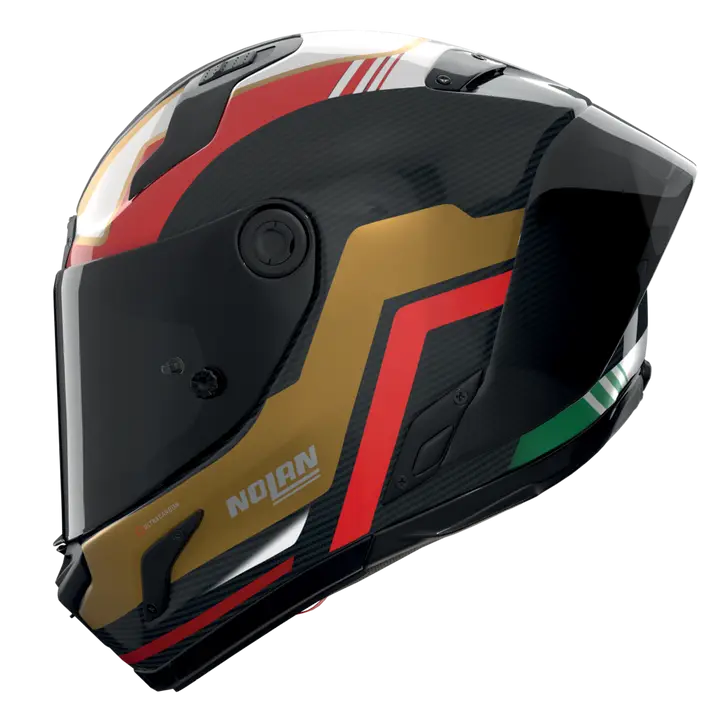 Casque Nolan X-804 RS Ultra Carbon Piega Or/Rouge/Vert 367 