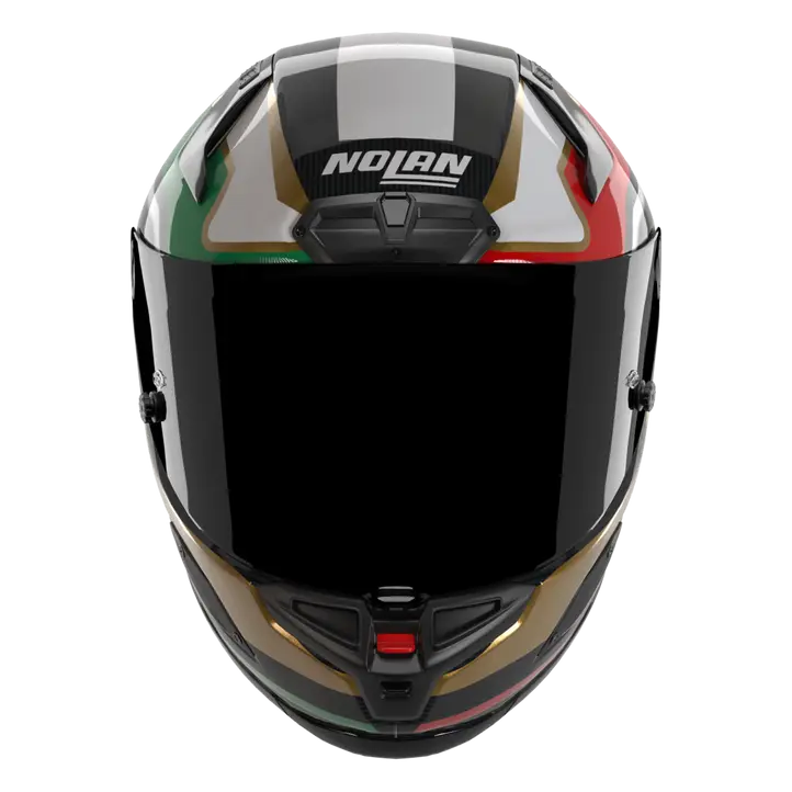Casque Nolan X-804 RS Ultra Carbon Piega Or/Rouge/Vert 367 