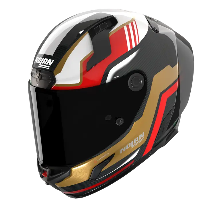 Casque Nolan X-804 RS Ultra Carbon Piega Or/Rouge/Vert 367 