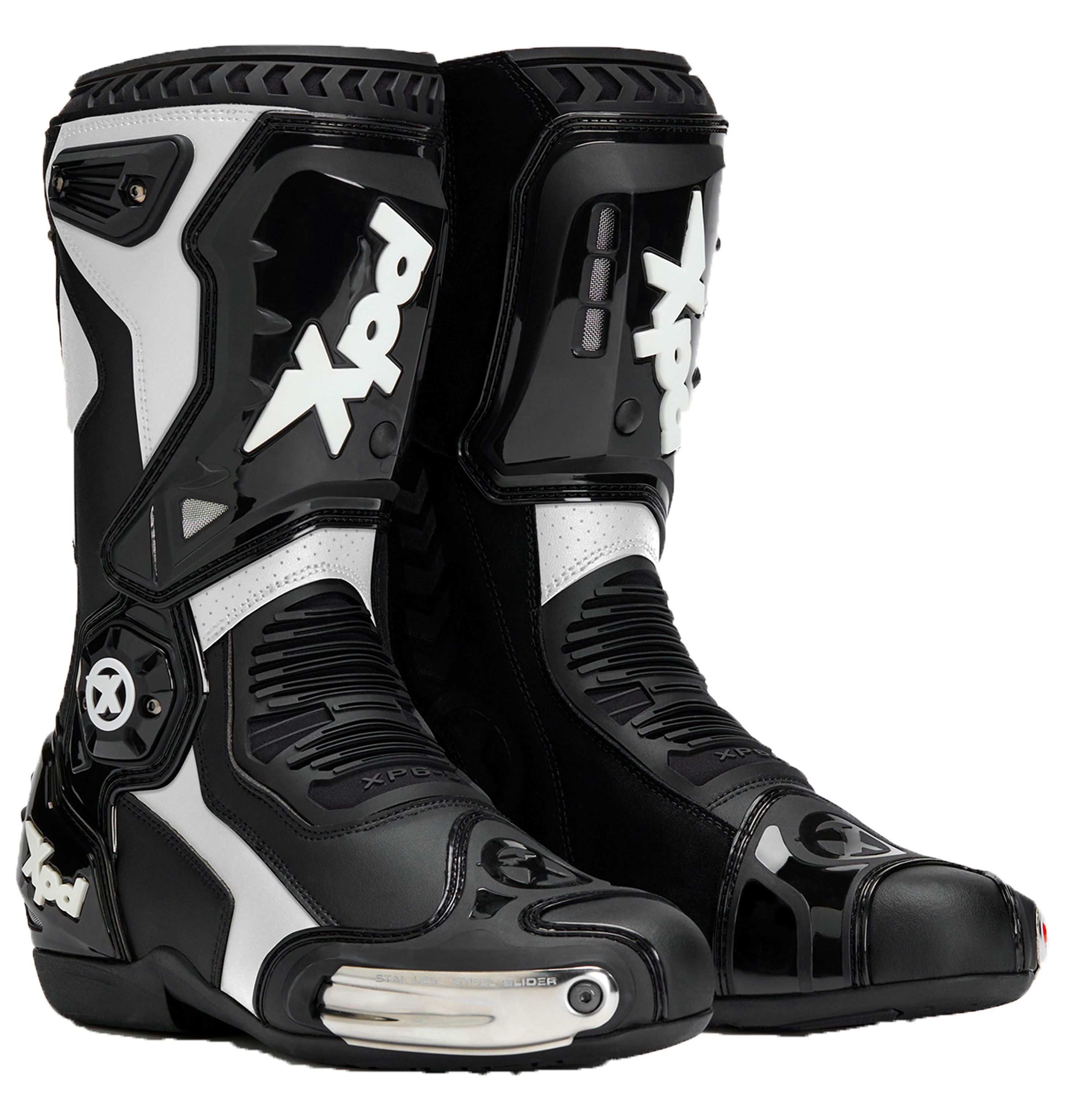 Bottes de moto XPD XP-Mode | Hommes | Noir/Blanc 