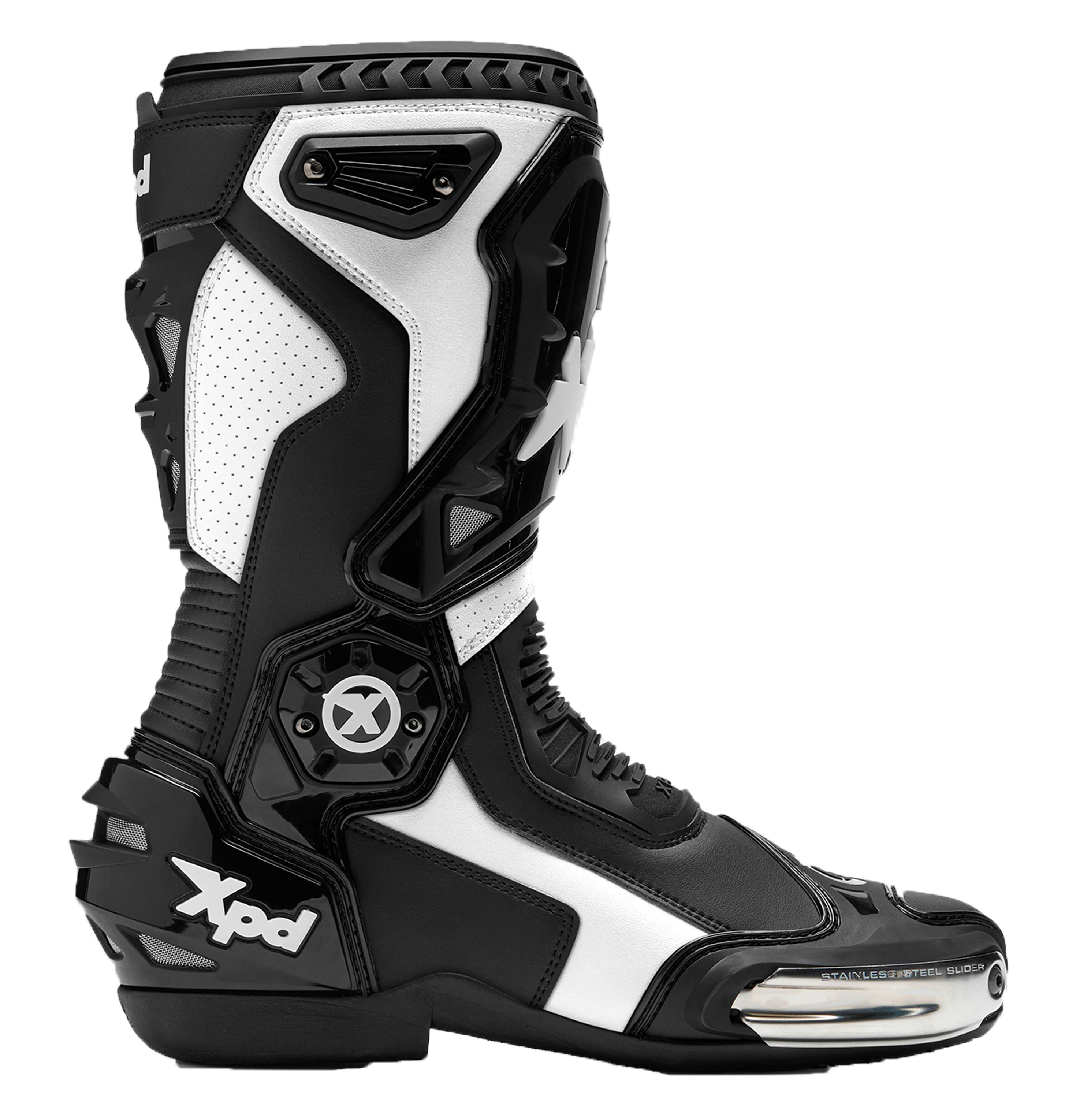 Bottes de moto XPD XP-Mode | Hommes | Noir/Blanc 