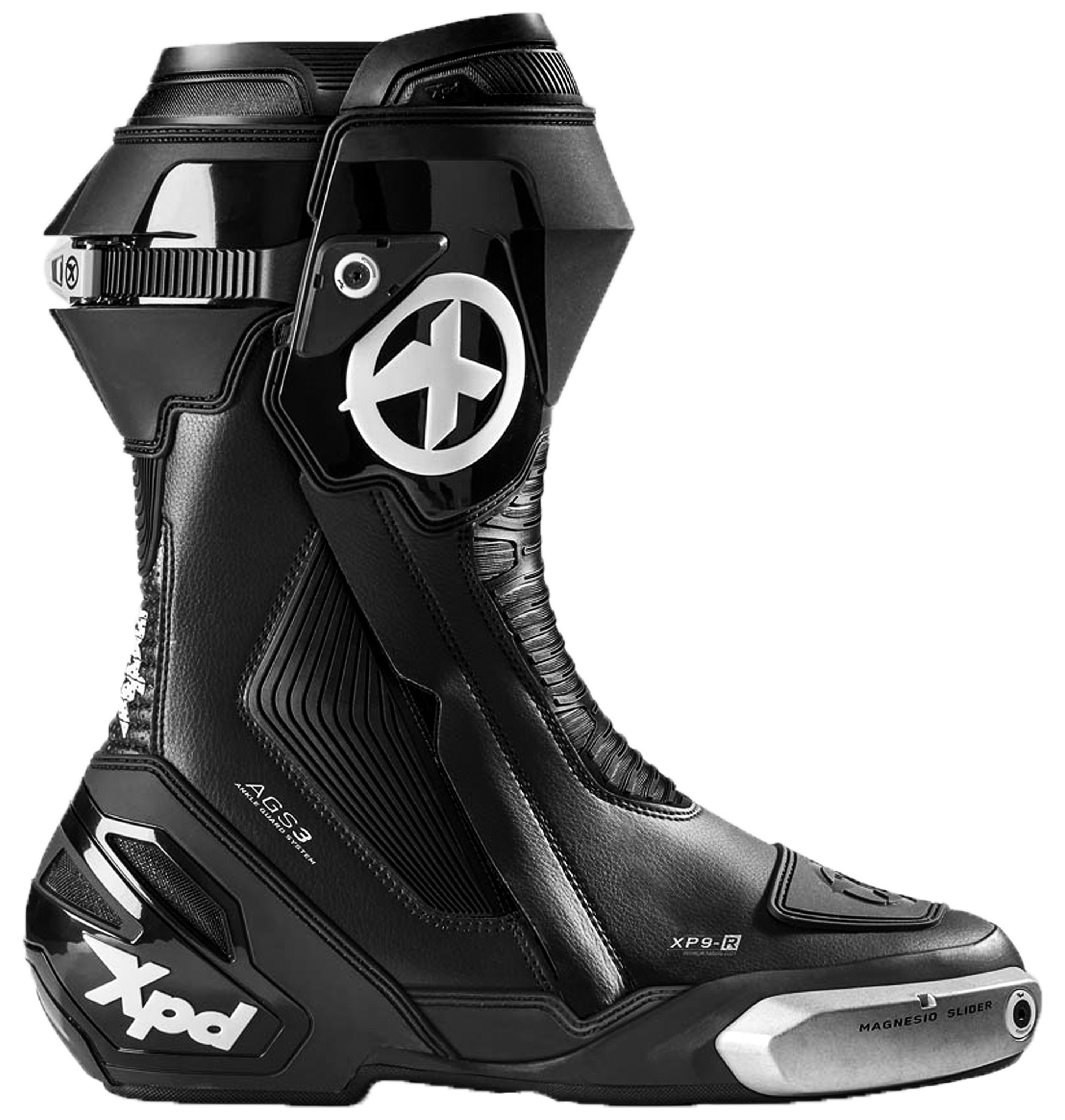 Bottes de moto XPD XP9-R Racing et de route | Hommes | Noir 