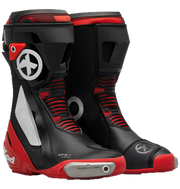 XPD XP9-S Bottes de course et de route pour moto | Homme | Noir/Rouge 