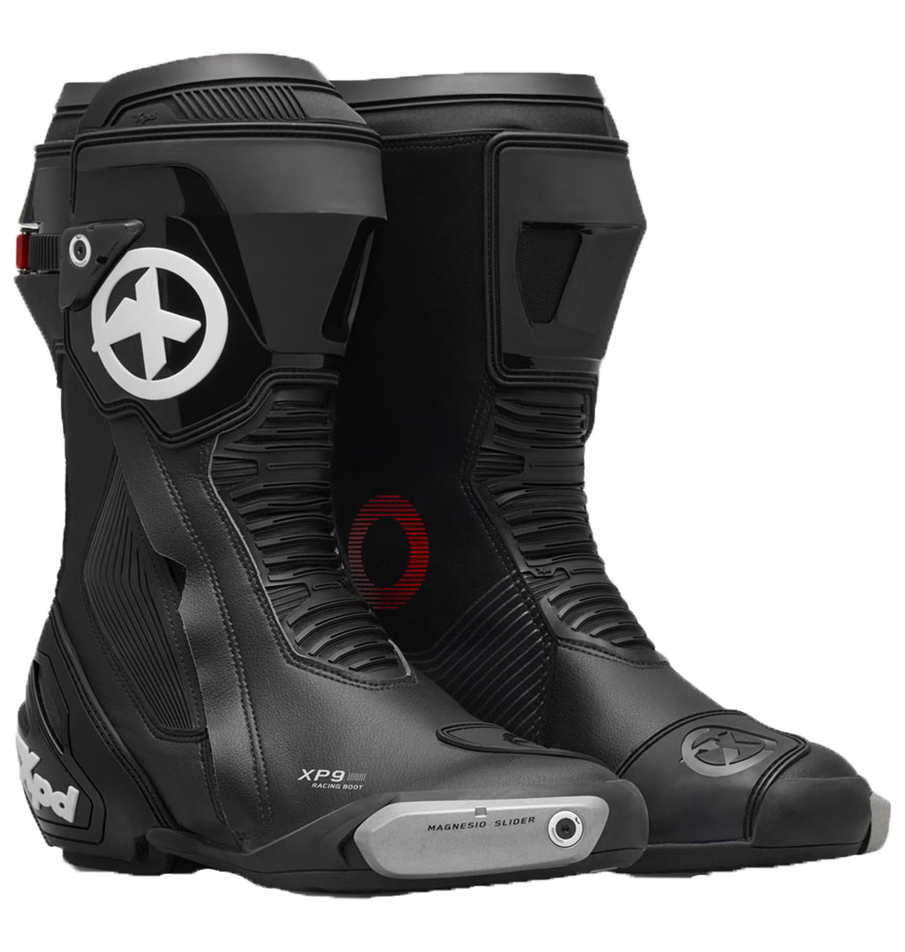 XPD XP9-S Racing und Straßen Motorradstiefel | Herren | Schwarz