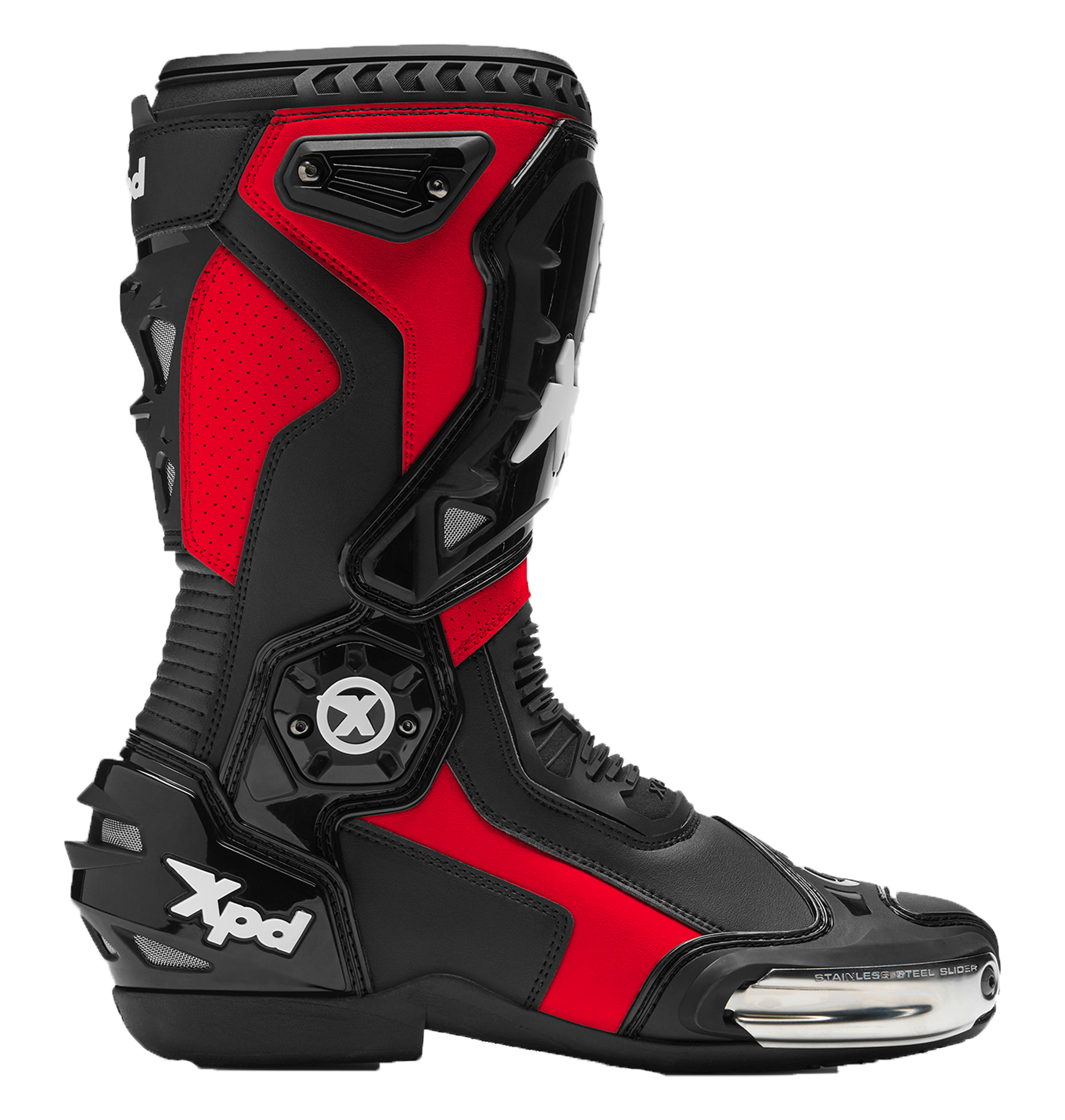 Bottes de moto XPD XP6-S | Hommes | Rouge/Noir 