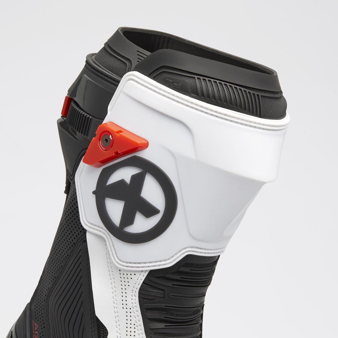 XPD XP9-R AIR bottes de moto perforées de course et de route | Hommes | Blanc/Noir 