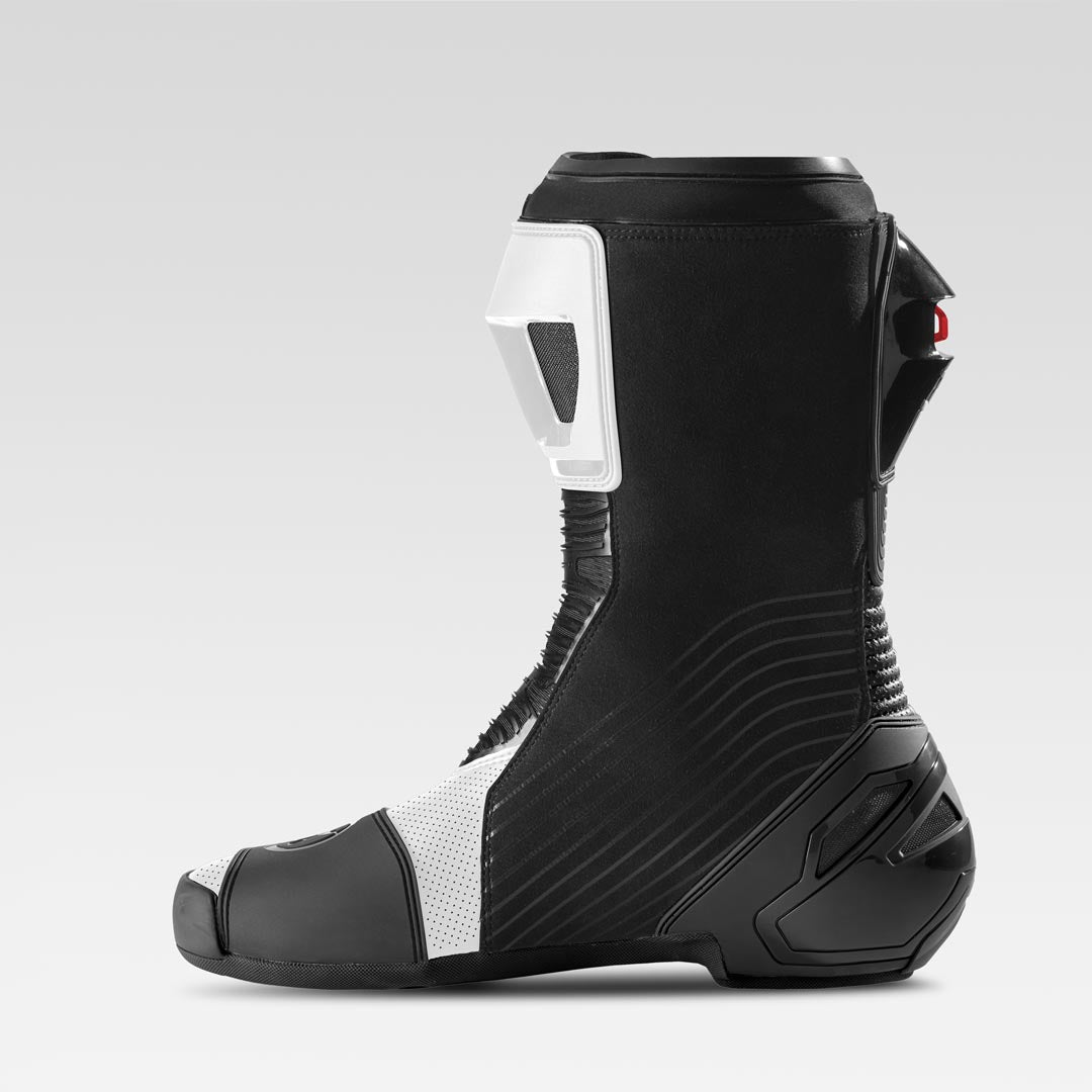 XPD XP9-R AIR bottes de moto perforées de course et de route | Hommes | Blanc/Noir 
