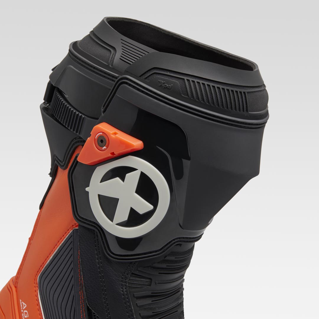 XPD XP9-R Bottes de course et de route pour moto | Hommes | Orange/Noir 