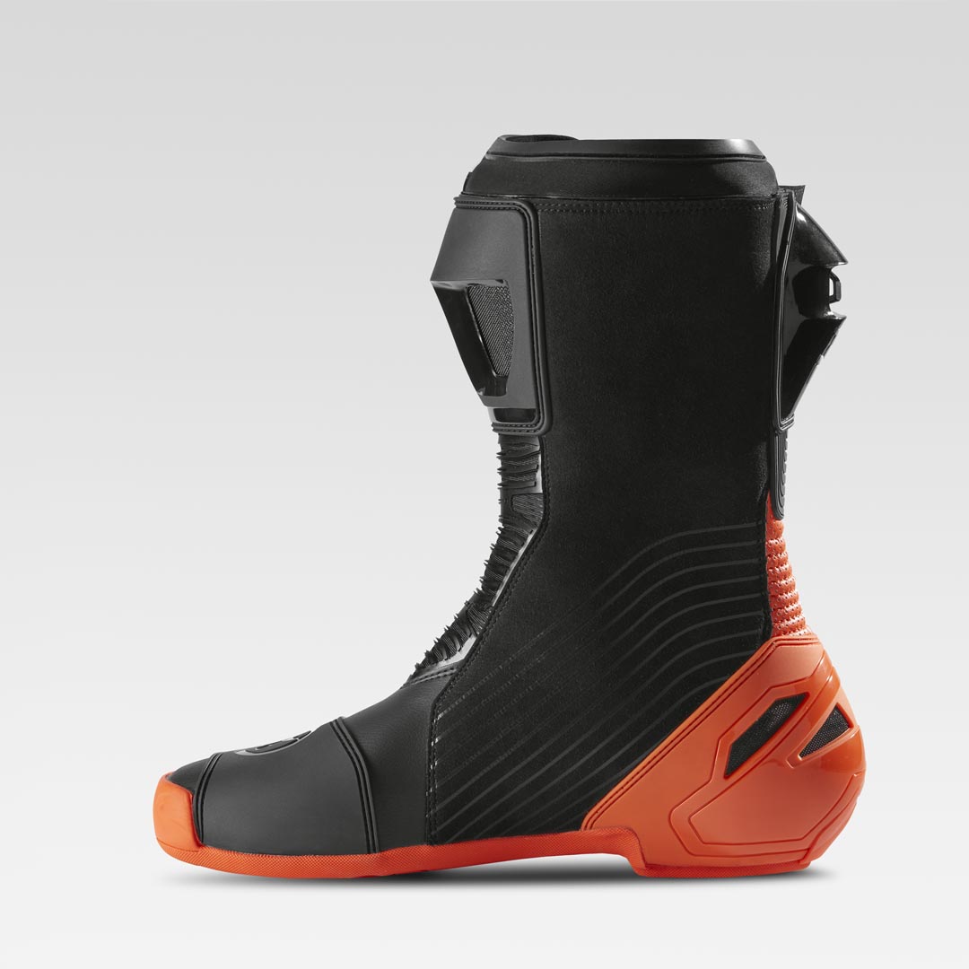 XPD XP9-R Bottes de course et de route pour moto | Hommes | Orange/Noir 