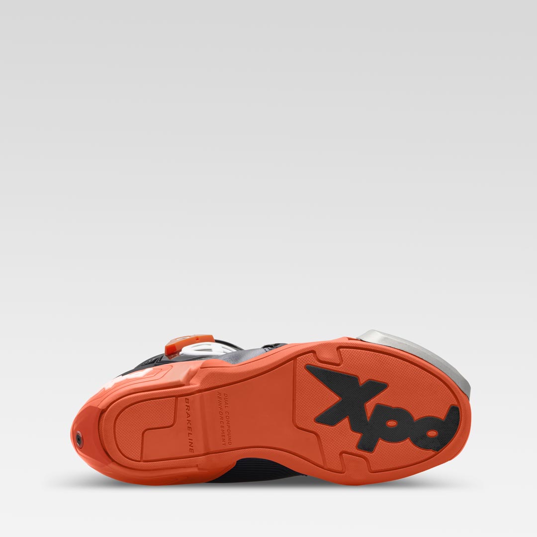 XPD XP9-R Bottes de course et de route pour moto | Hommes | Orange/Noir 