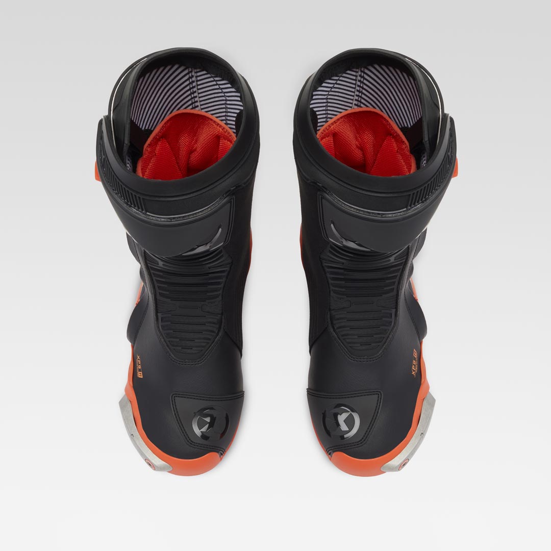 XPD XP9-R Bottes de course et de route pour moto | Hommes | Orange/Noir 