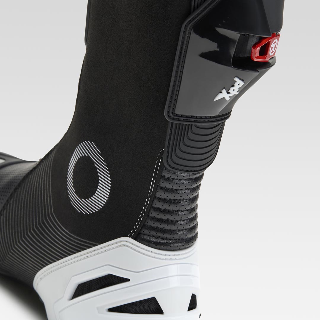 XPD XP9-S AIR bottes de moto perforées de course et de route | Hommes | Blanc/Noir 