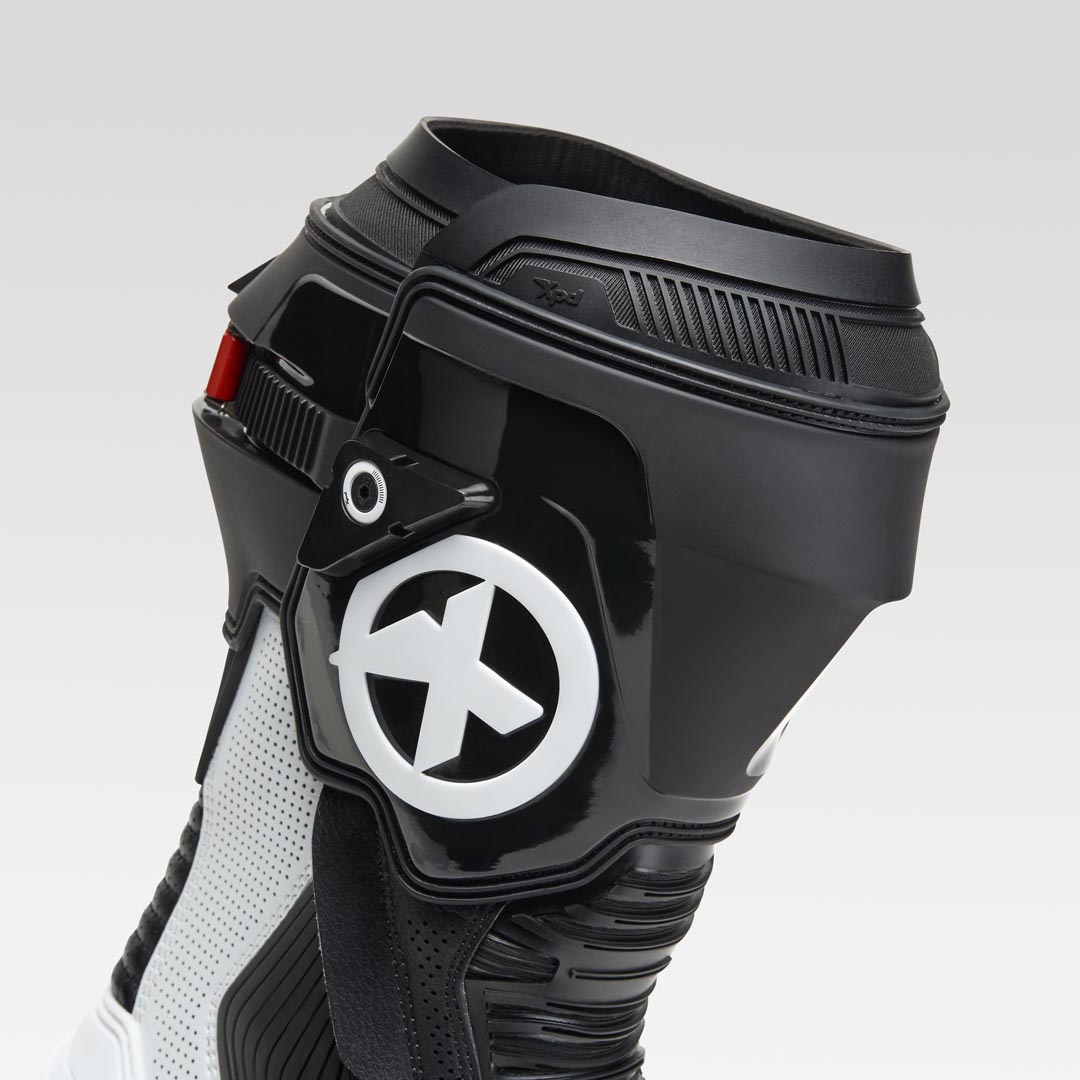 XPD XP9-S AIR bottes de moto perforées de course et de route | Hommes | Blanc/Noir 