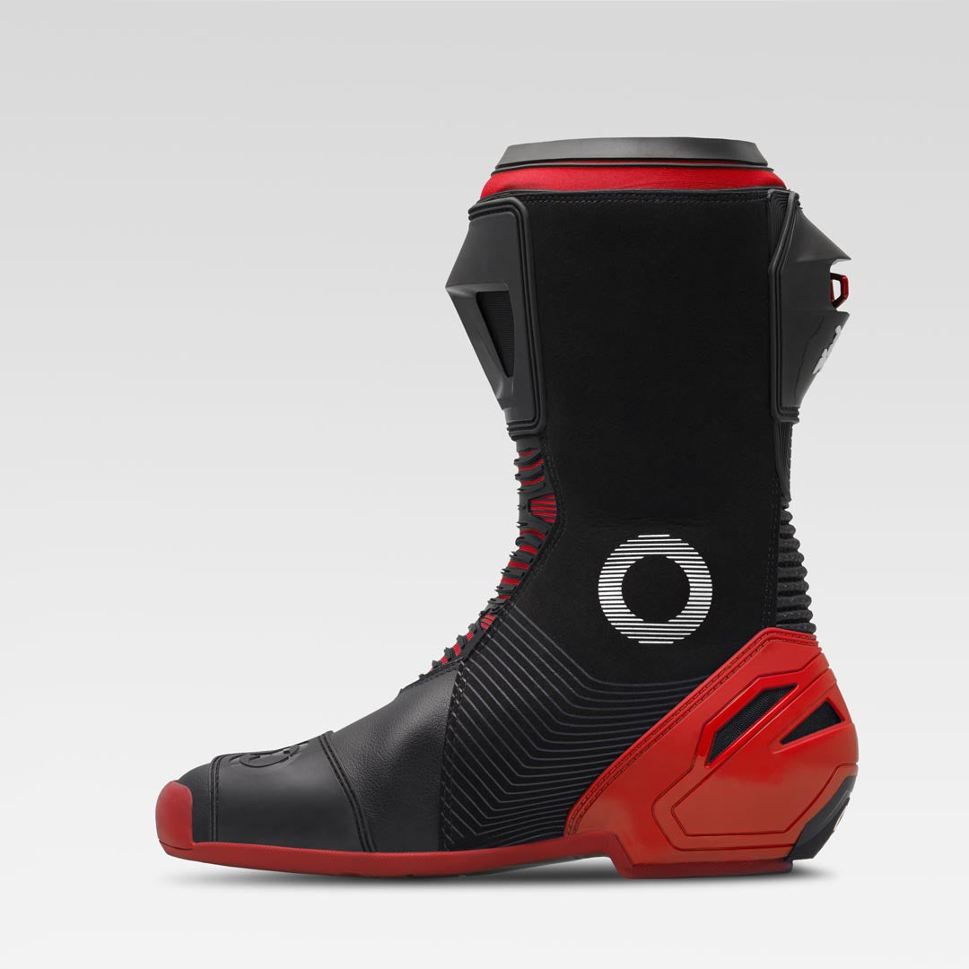 XPD XP9-S Bottes de course et de route pour moto | Homme | Noir/Rouge 