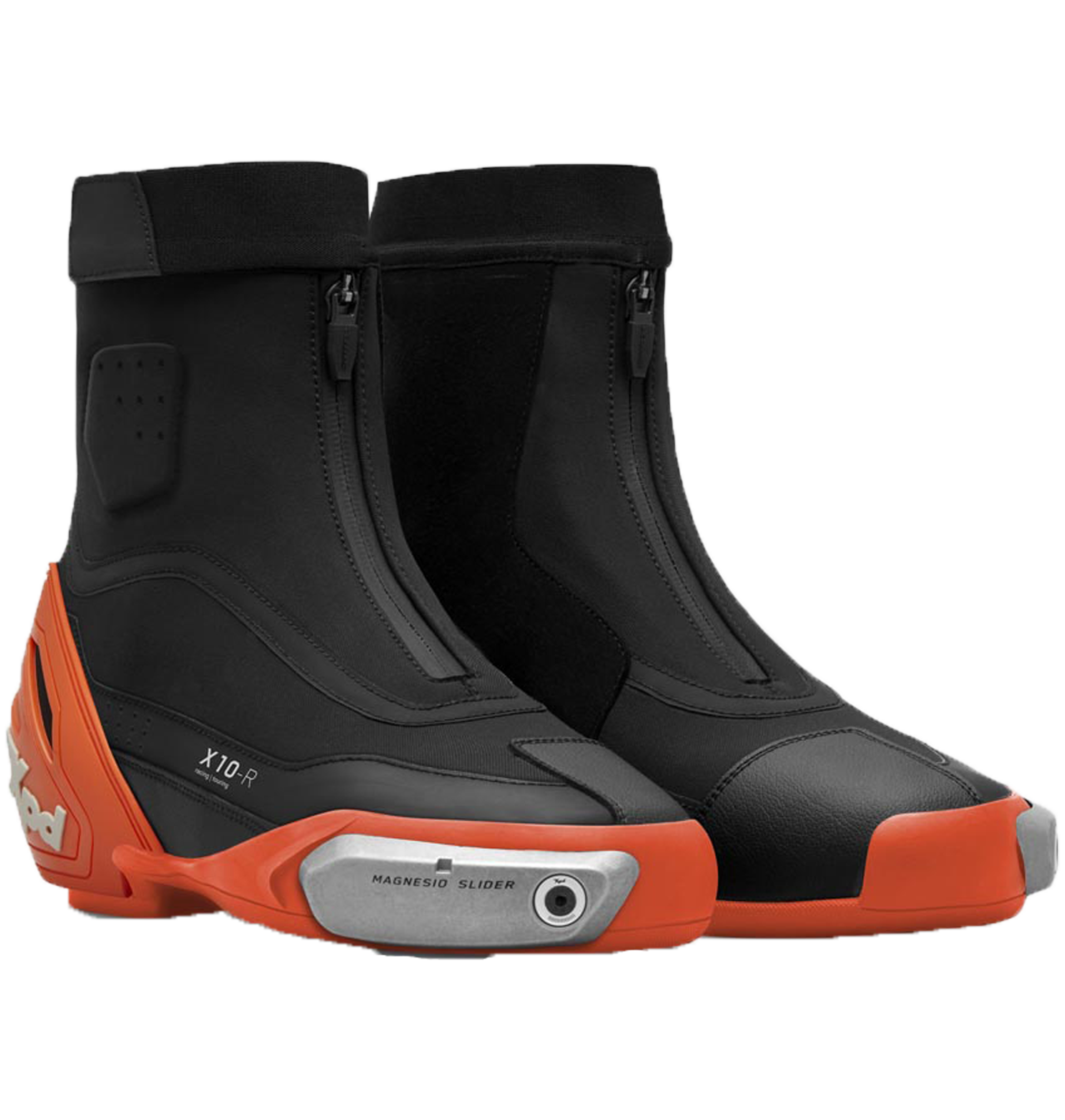 Bottes de moto XPD X10-R Racing et de route | Hommes | Noir/Orange 