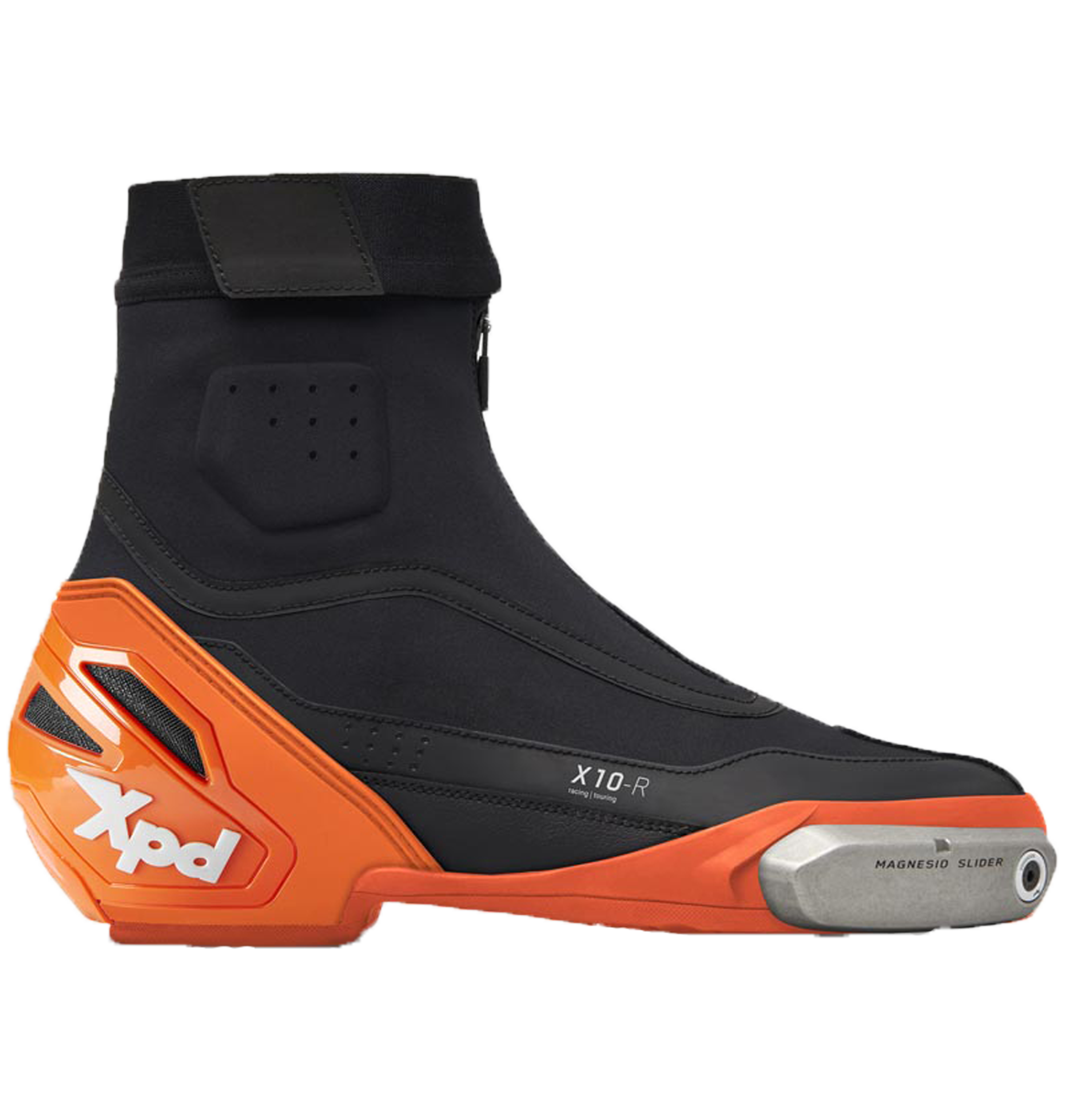 Bottes de moto XPD X10-R Racing et de route | Hommes | Noir/Orange 