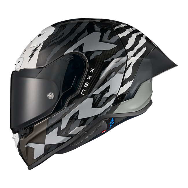 Casque Nexx X.R3R Ziger Carbone Noir Gris 01XR323513066 
