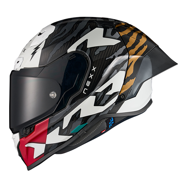 Casque Nexx X.R3R Ziger Carbone Gris Or 01XR323513378 