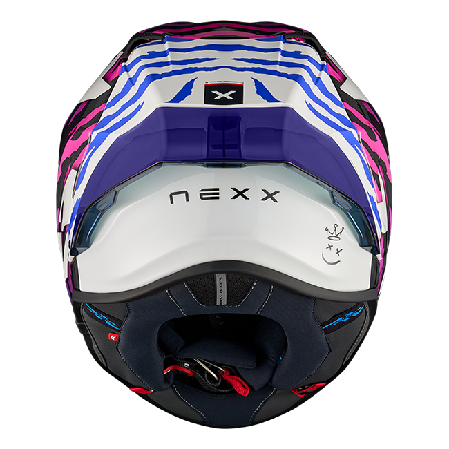 Casque Nexx X.R3R Ziger Carbon Violet Bleu 01XR323513377 