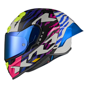 Casque Nexx X.R3R Ziger Carbon Violet Bleu 01XR323513377 