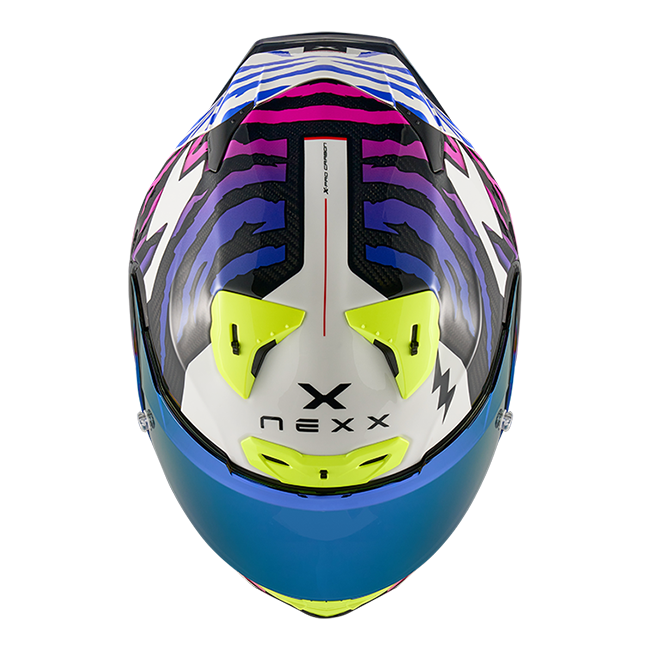 Casque Nexx X.R3R Ziger Carbon Violet Bleu 01XR323513377 