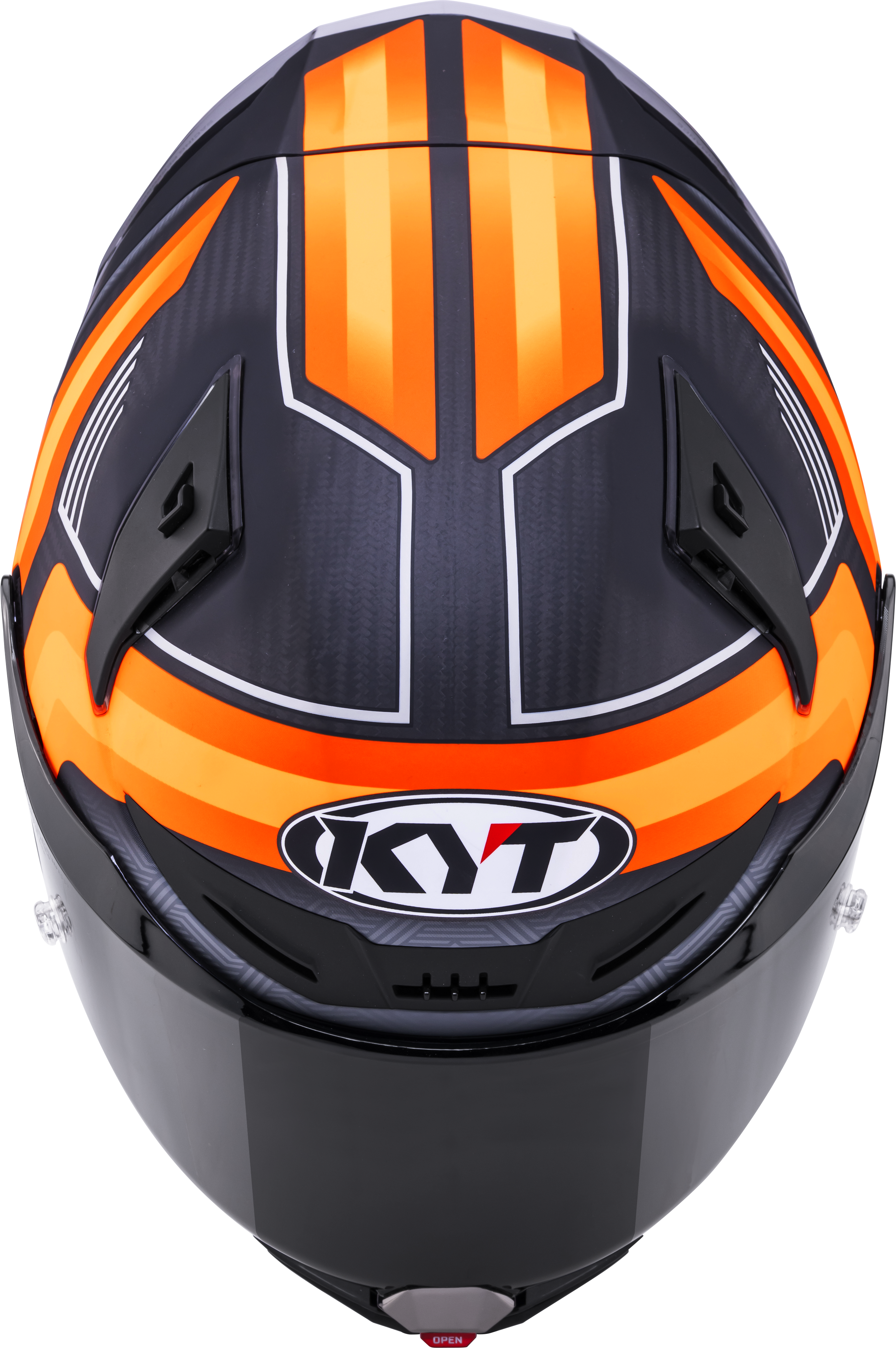 KYT R1R Casque de Racing Carbone Accélérateur Mat Orange Y6R10001 