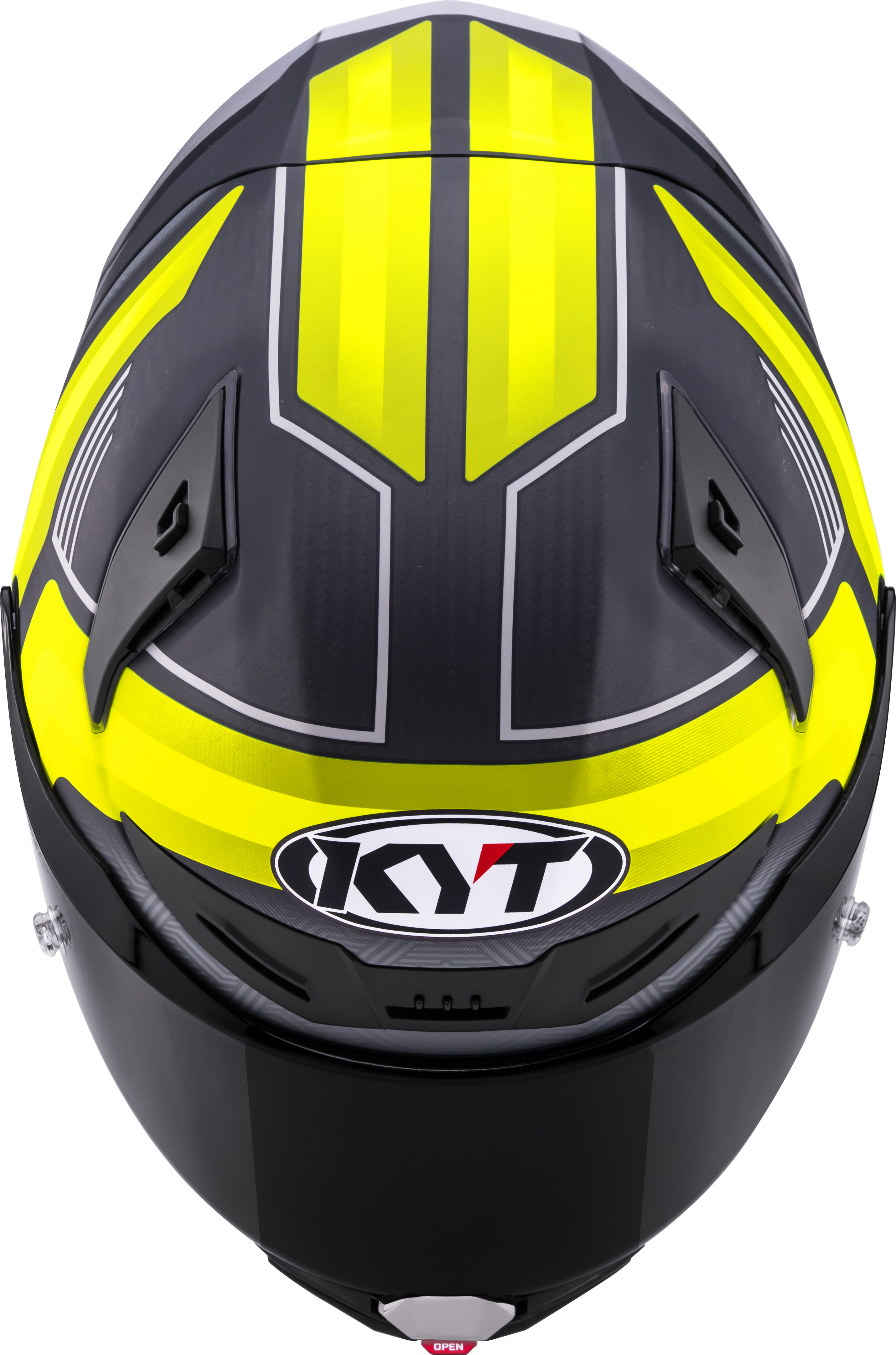 Casque de course KYT R1R en carbone Accelerator Jaune Y6R10010 