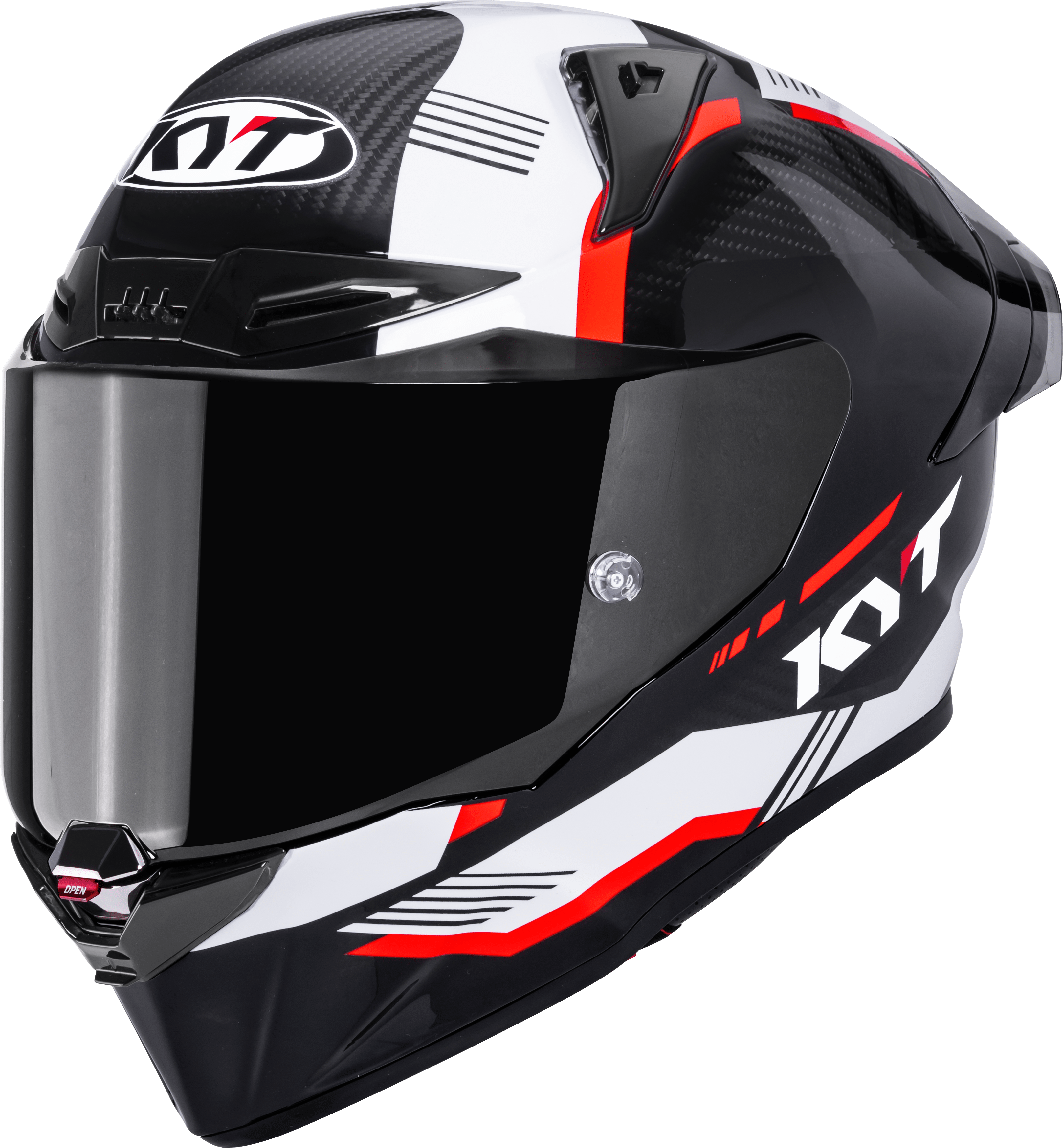 Casque de course KYT R1R Carbon Zone Rouge Y6R10007 