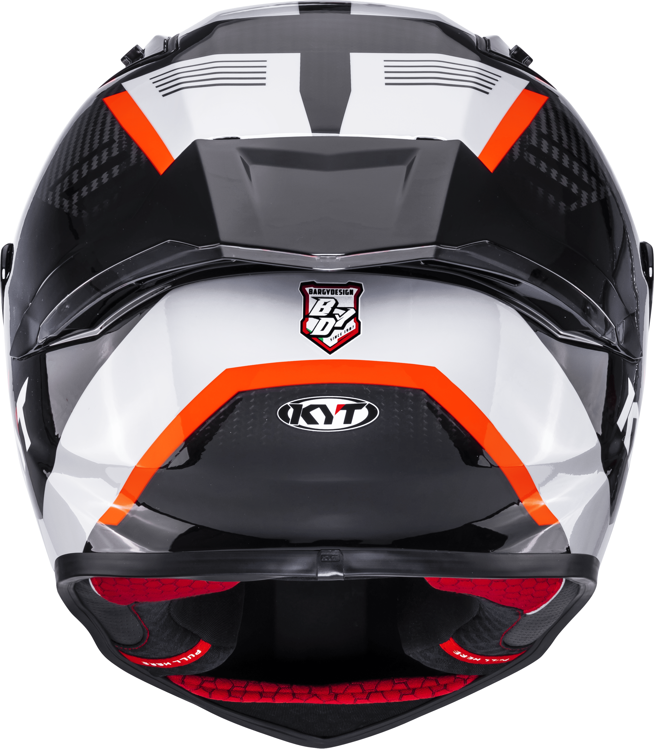 KYT R1R Casque de course en carbone Zone Orange Y6R10008 