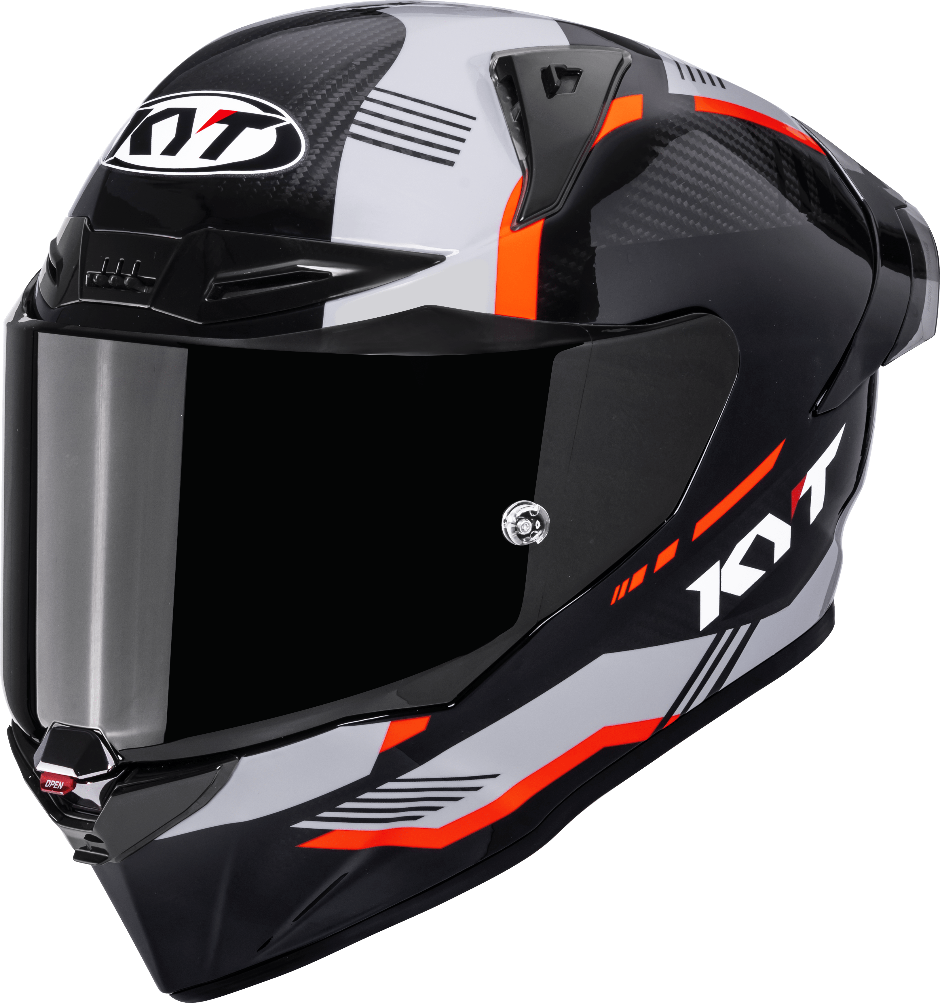 KYT R1R Casque de course en carbone Zone Orange Y6R10008 
