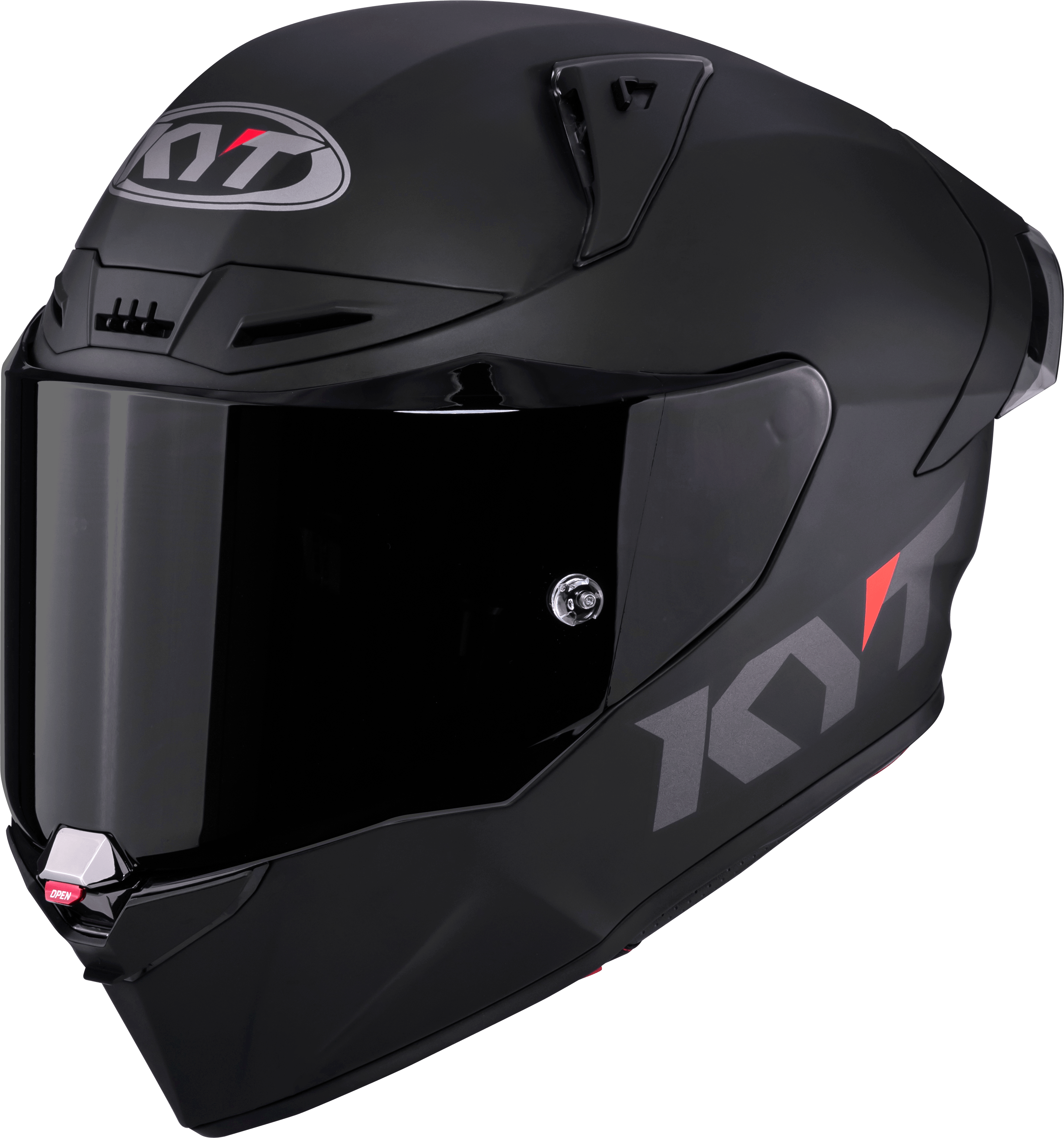 Casque de course KYT R1R Plain noir mat Y6R100X6 