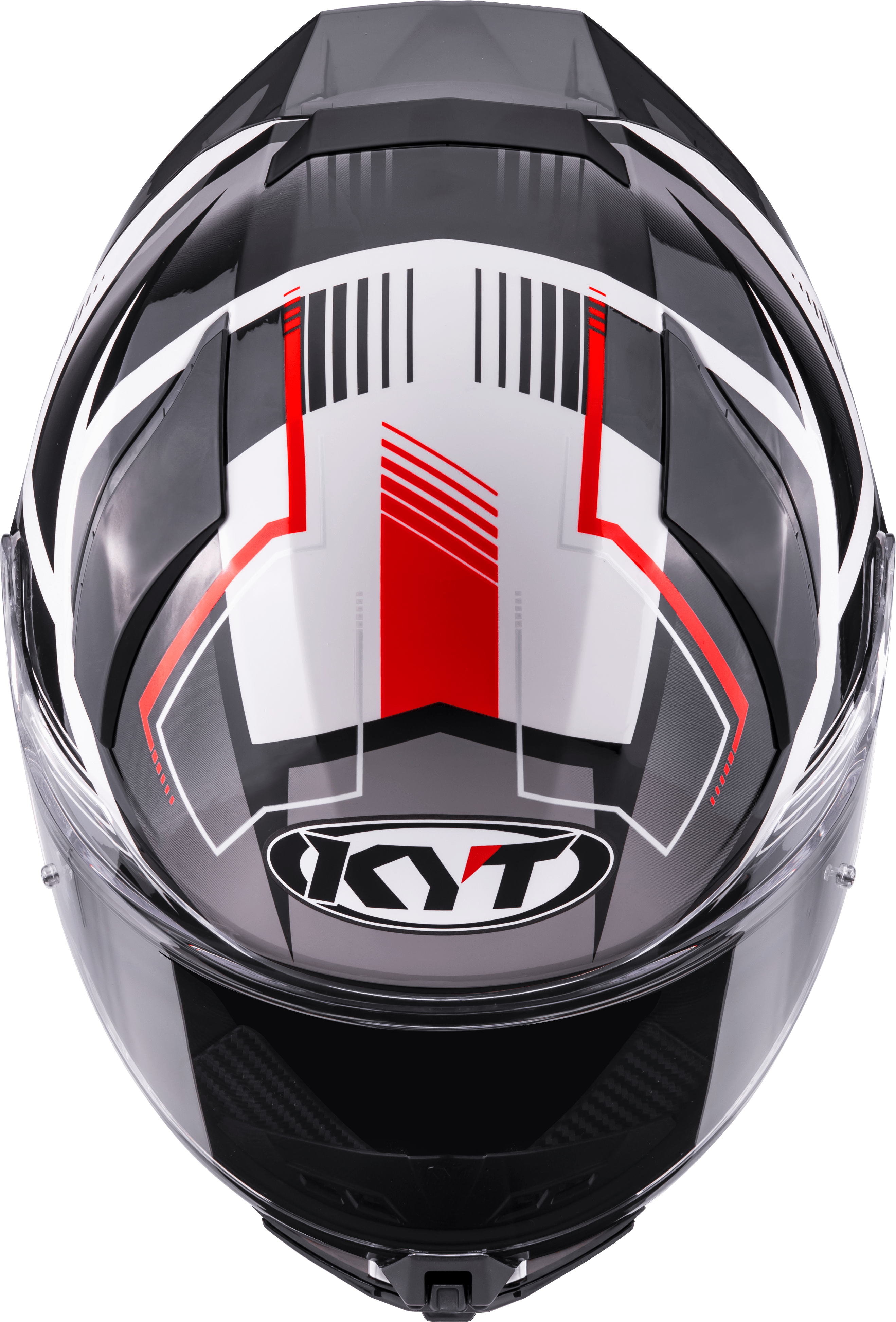 Casque KYT R2R Parsec Blanc/Rouge Y6R20022 