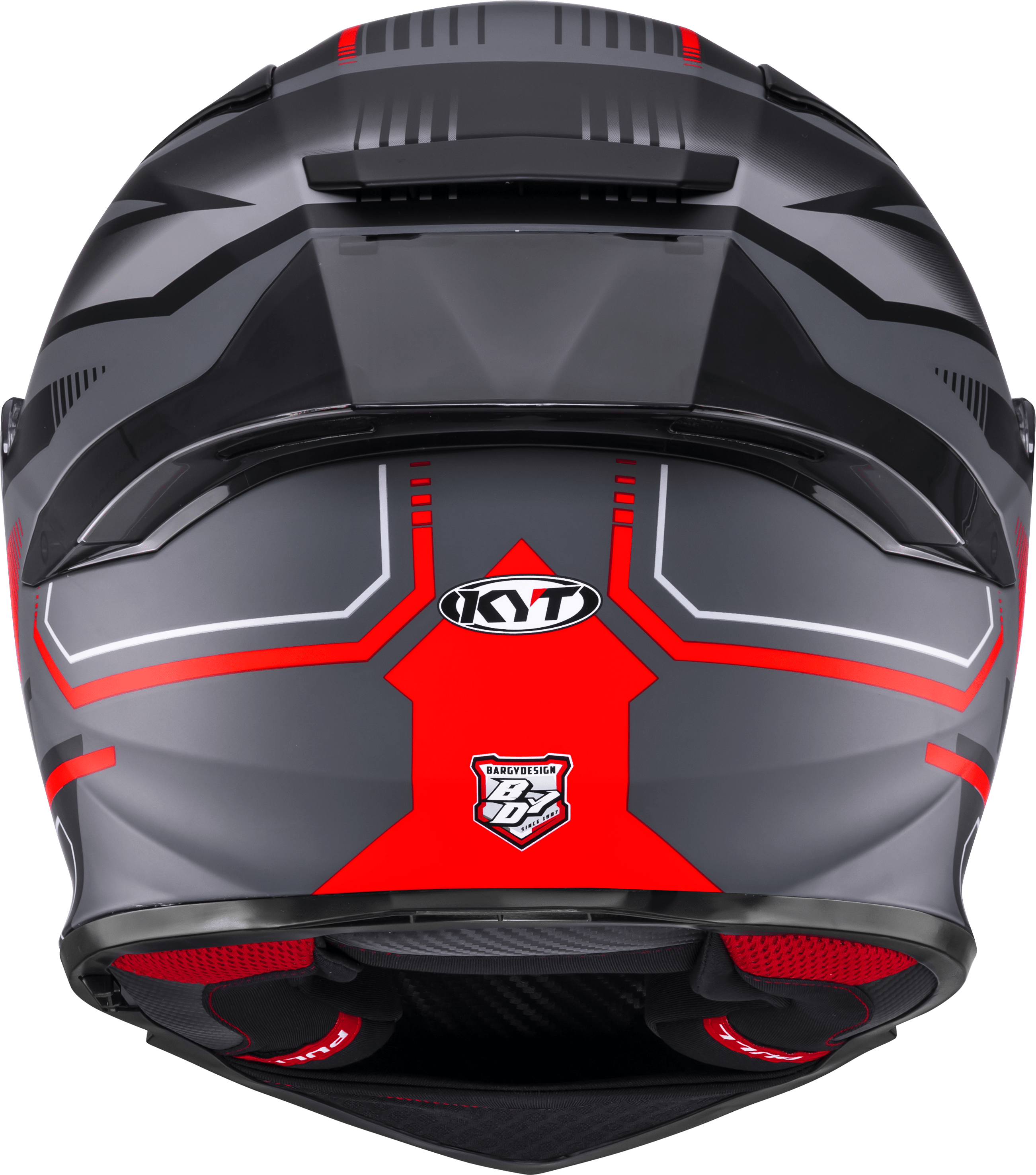Casque KYT R2R Parsec Mat Gris / Rouge Y6R20023 