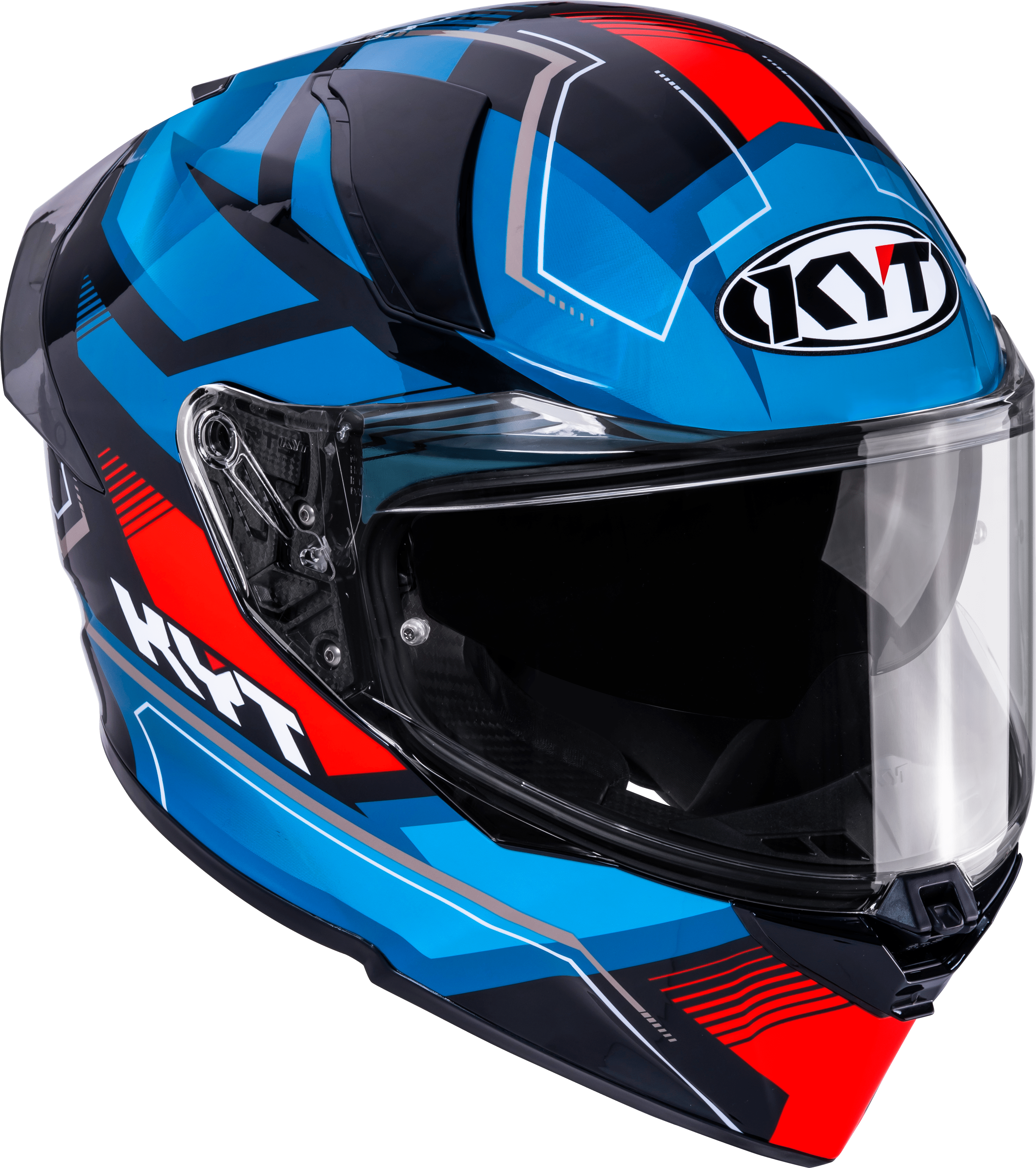 Casque KYT R2R Parsec Noir / Bleu / Rouge Y6R20024 