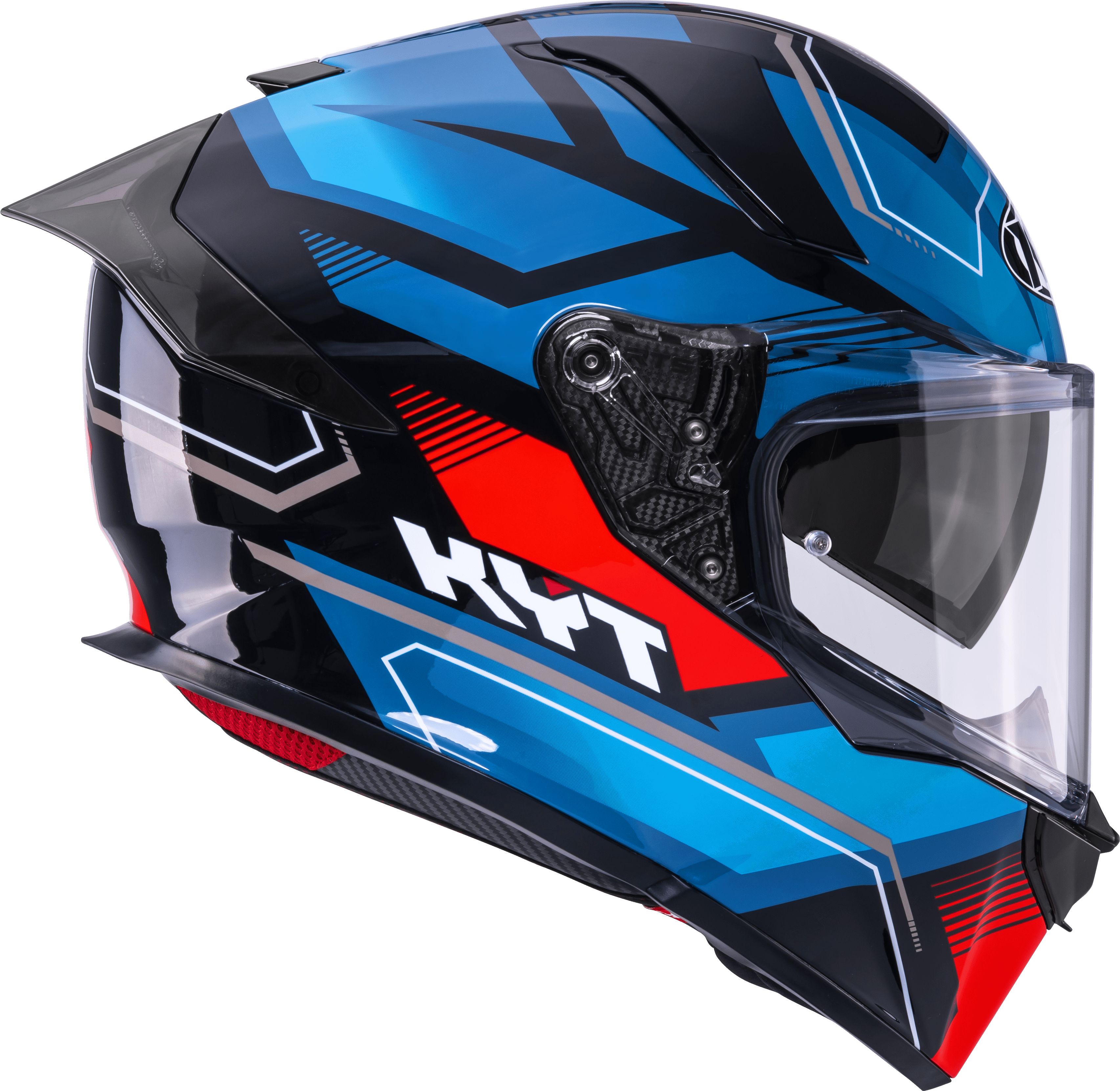 Casque KYT R2R Parsec Noir / Bleu / Rouge Y6R20024 